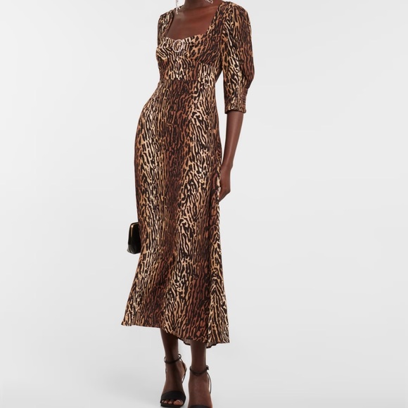RIXO KAREN LEOPARD DRESS - Picture 6 of 7